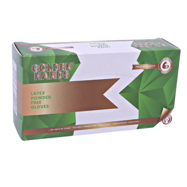 Golden Hands Latex Powder Free Gloves 100's